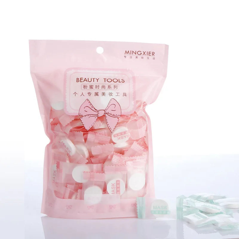 30-Pc Compressed DIY Facial Sheet Masks – Ultra-Thin Cotton Compressed Sheet Mask HIP C561-30 pcs