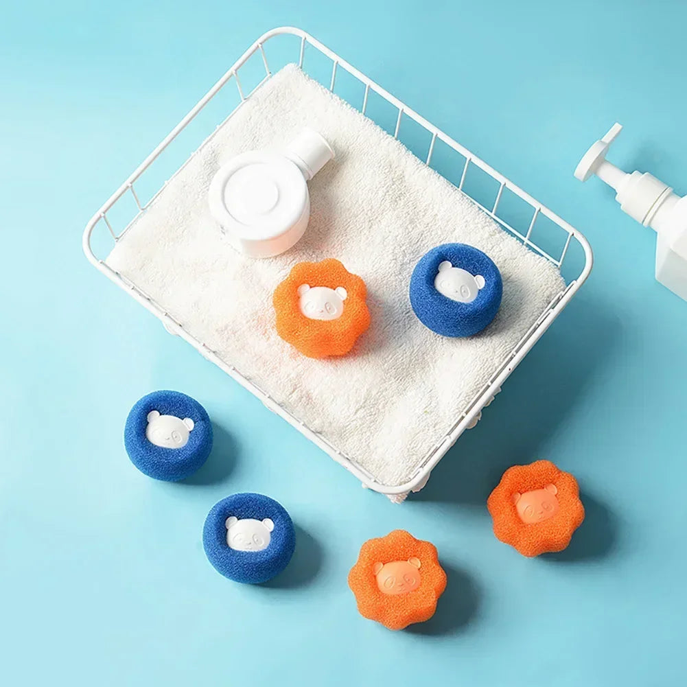 1/5pcs Laundry Ball Hair Remover Washing Machine Pet Clothes Cleaning Balls Fiber Collector Reusable Filtering Ball Lint Catcher HIP