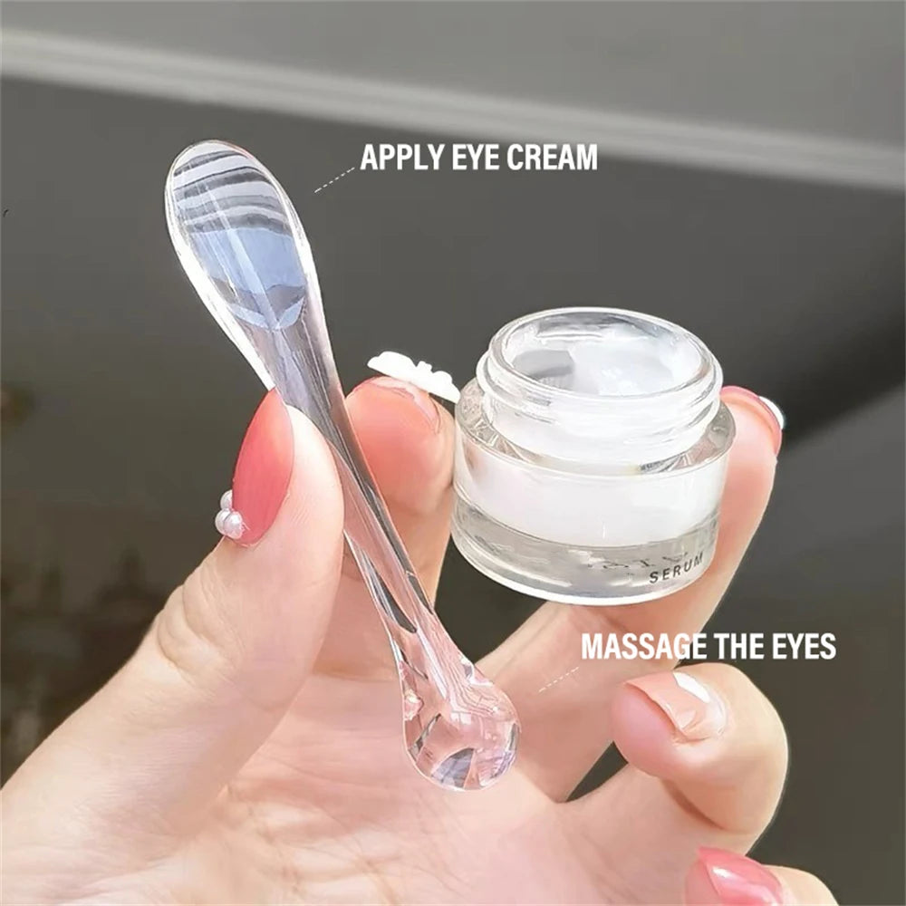 3pcs Acrylic Cosmetic Spatulas Scoop with Bottle Face Cream Mask Mud Mixing Spoon Beauty Tools Absorb Roller Facial Applicator HIP