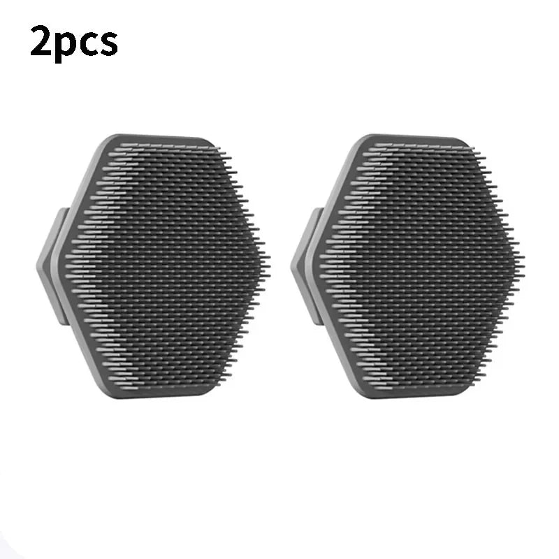 RUZOFO Silicone Face Scrub Brush – Deep Cleanse & Massage Facial Cleansing Brush HIP C669-Grey 2pcs