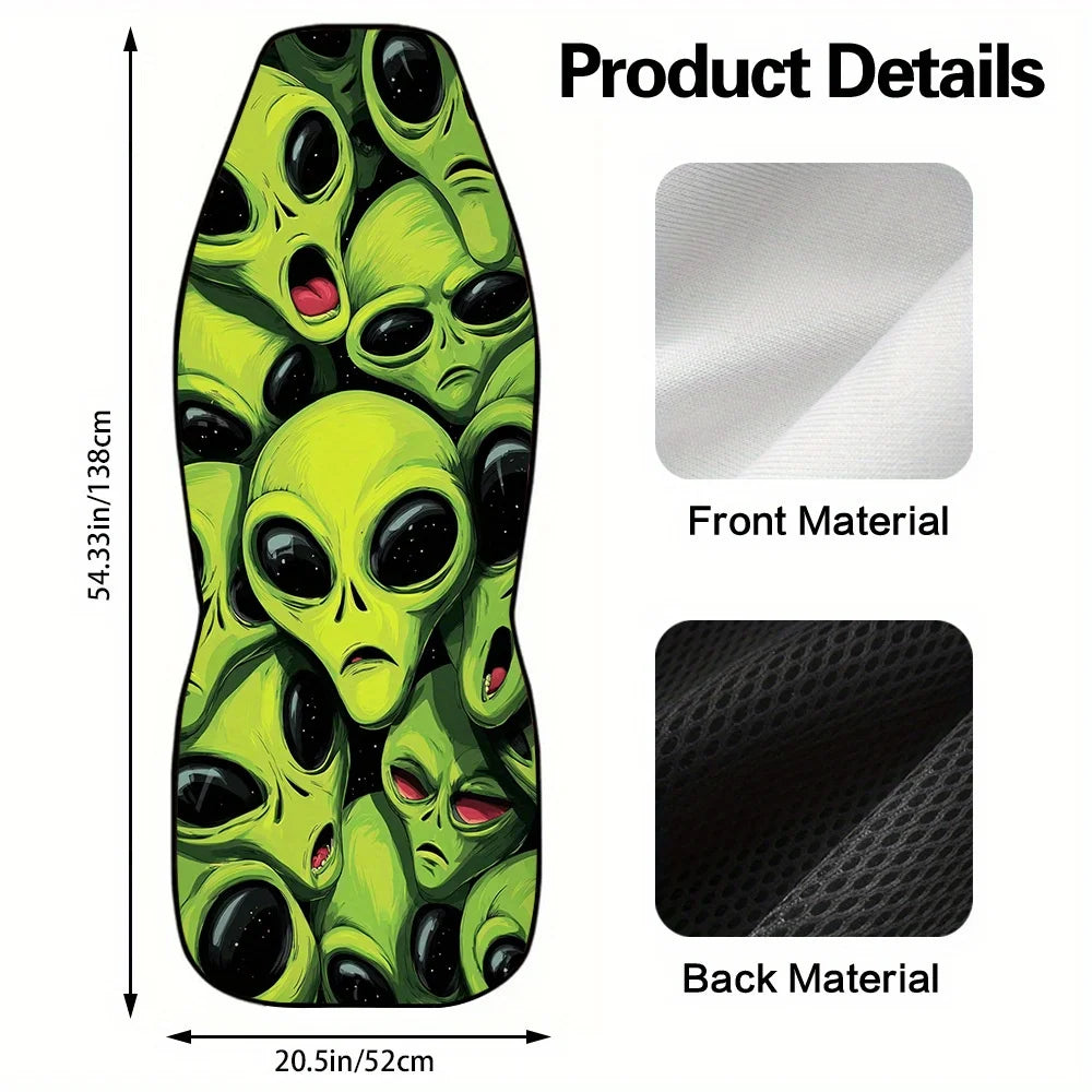 2-Pack Halloween Alien Car Seat Covers – Universal Fit Car Seat Covers HIP