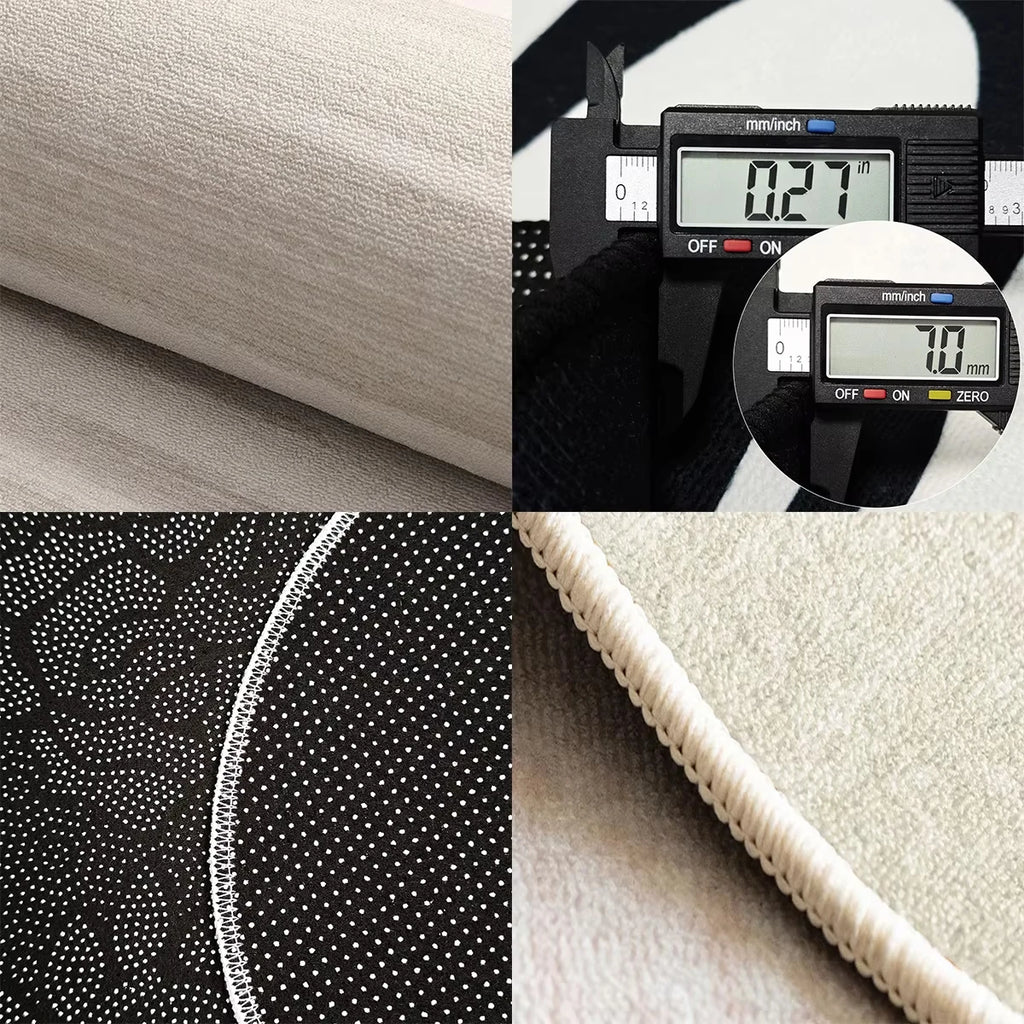 American Retro Geometric Area Rug – Anti-Slip Loop Pile Mat Area Rug HIP