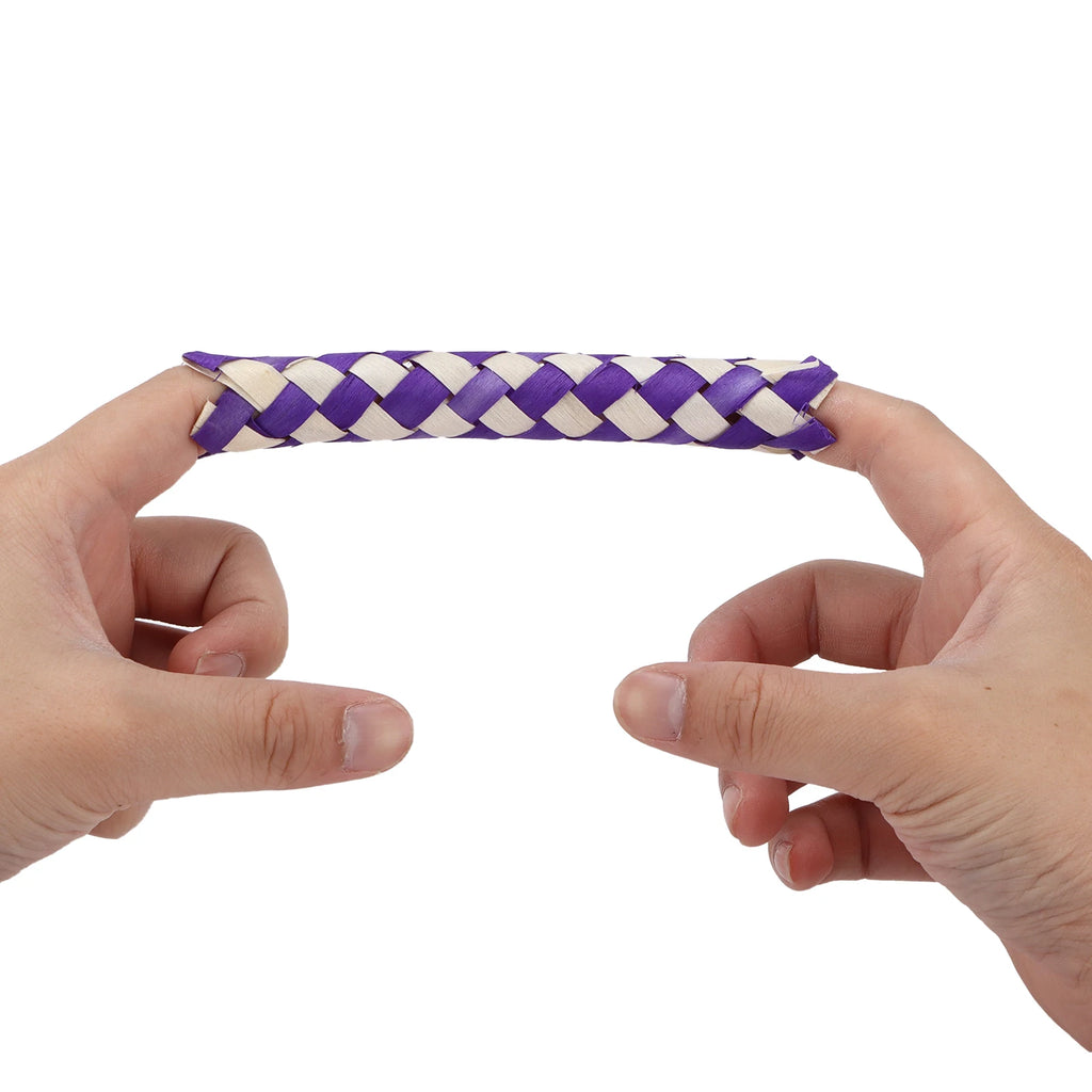 24pcs Finger Traps Birds Parrots Chew Toy Chinese Bamboo Traps DIY for Kids Parties Chinese Bamboo Traps Bamboo HIP