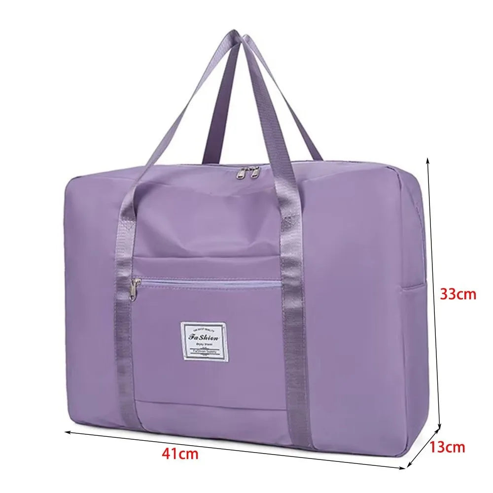 Large Foldable Travel Tote Bag – Oxford Nylon Zipper Carry-All Travel Tote Bag HIP