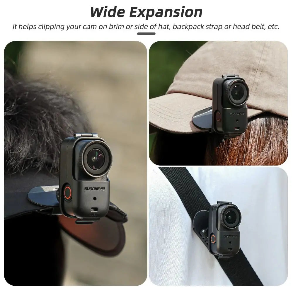 360° Hat Clip Mount for DJI Osmo Nano – Quick Release Camera Hat Mount HIP