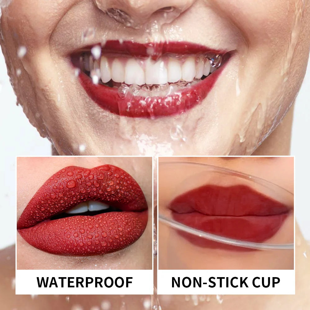 Matte Lip Stain Base Liquid Lipstick Hydrating Long Lasting Waterproof Lip Tint 2 in1 Blush Creamy Cosmetics Base Makeup HIP