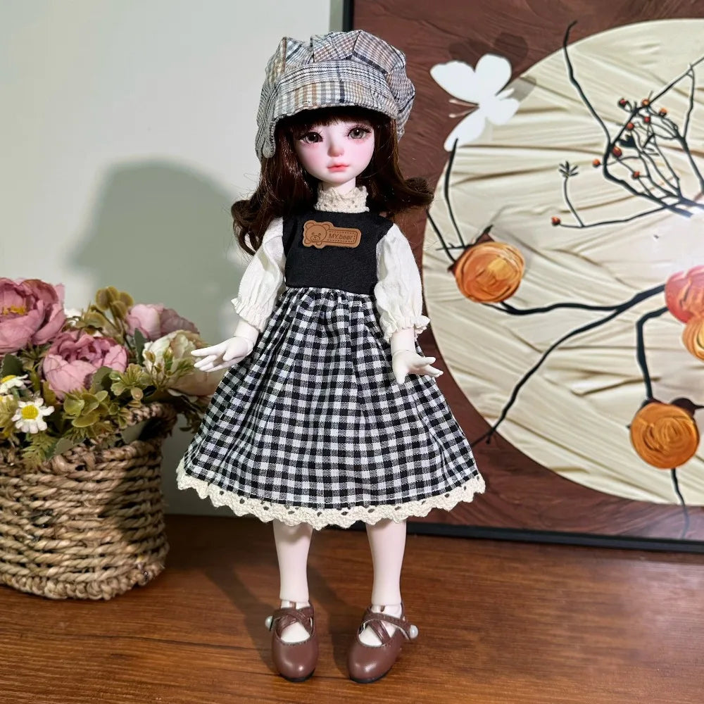 1/6 BJD Doll Lolita Skirt – Handmade 30cm Doll Clothes Doll Clothing Set HIP Type B