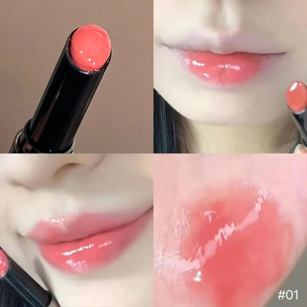 Mirror Glass Lip Glaze Moisturizing Nude Lip Gloss Crystal Juicy Shine Lip Tint Long Lasting Non Fade Tender Girl Lips Cosmetic HIP 01