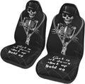 Skull Print Car Seat Covers 2-Piece Universal Fit | HIP Car Seat Covers HIP black