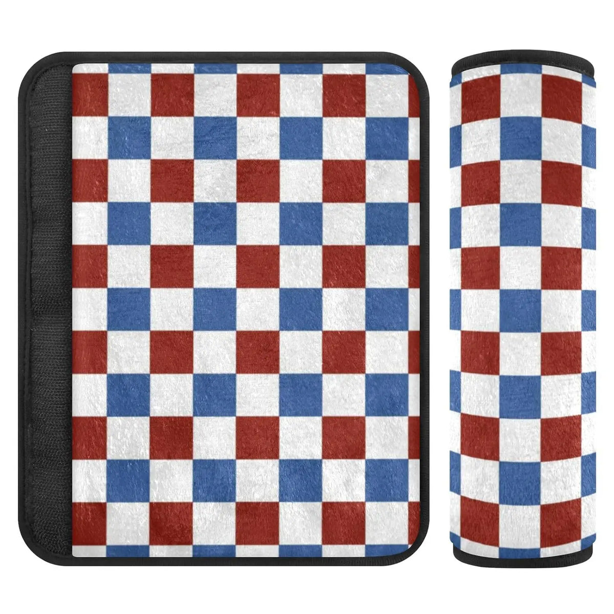 4th of July Plaid Car Seat Belt Covers – 2 Pack | Red & Blue Seat Belt Cover HIP