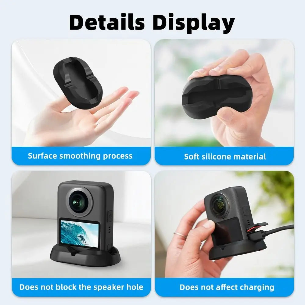 Silicone Desktop Stand for DJI Osmo 360 – Anti-Slip Base Camera Mount Stand HIP