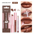 5 Color Lip Liner + LIPSTICK Set and Lip Stain Easy Coloring Matte Lip Kit Lipstick Long Lasting Red Lipstick Lip Makeup Set HIP set4