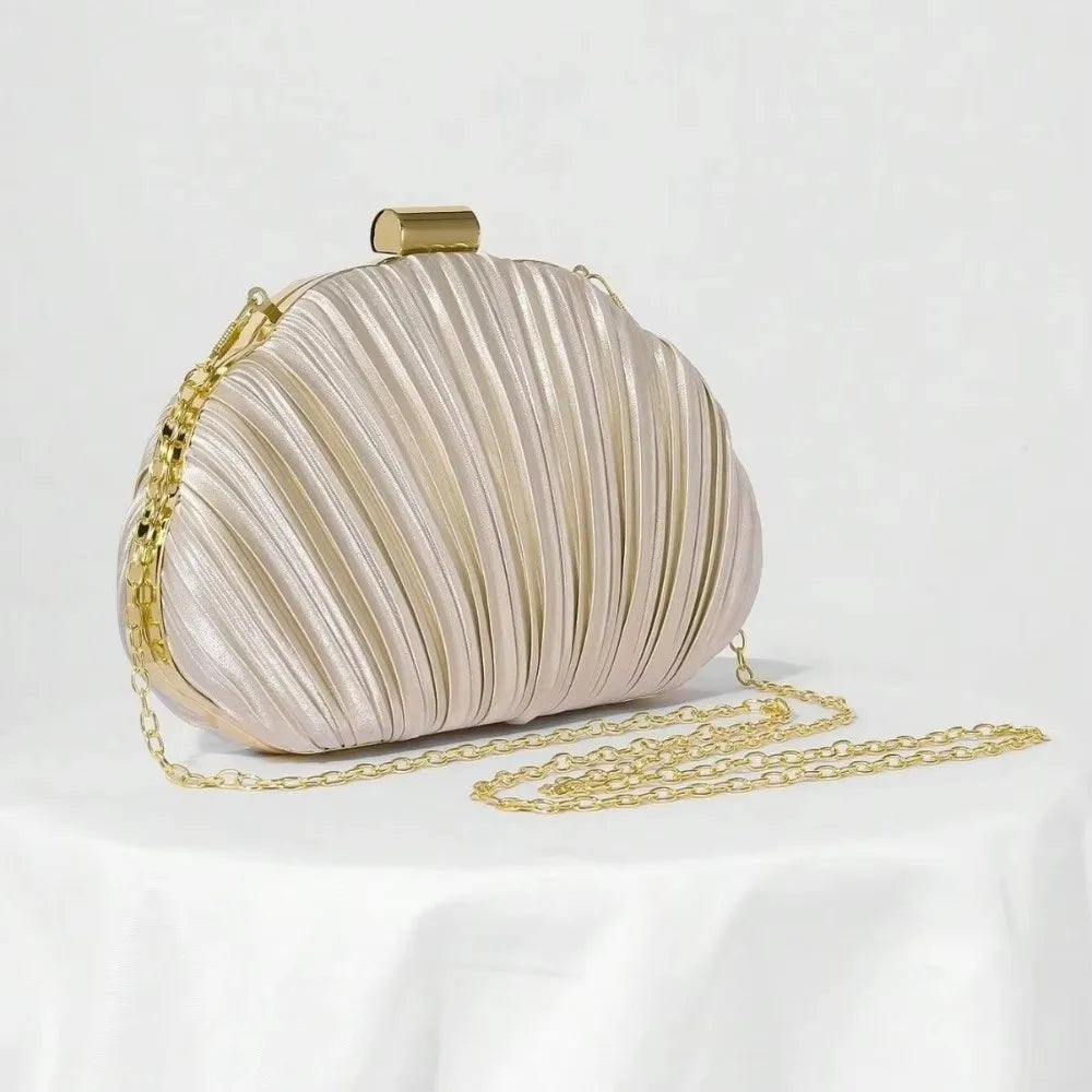 Shell Shaped Evening Clutch Bag with Crossbody Strap | HIP Evening Clutch Bag HIP