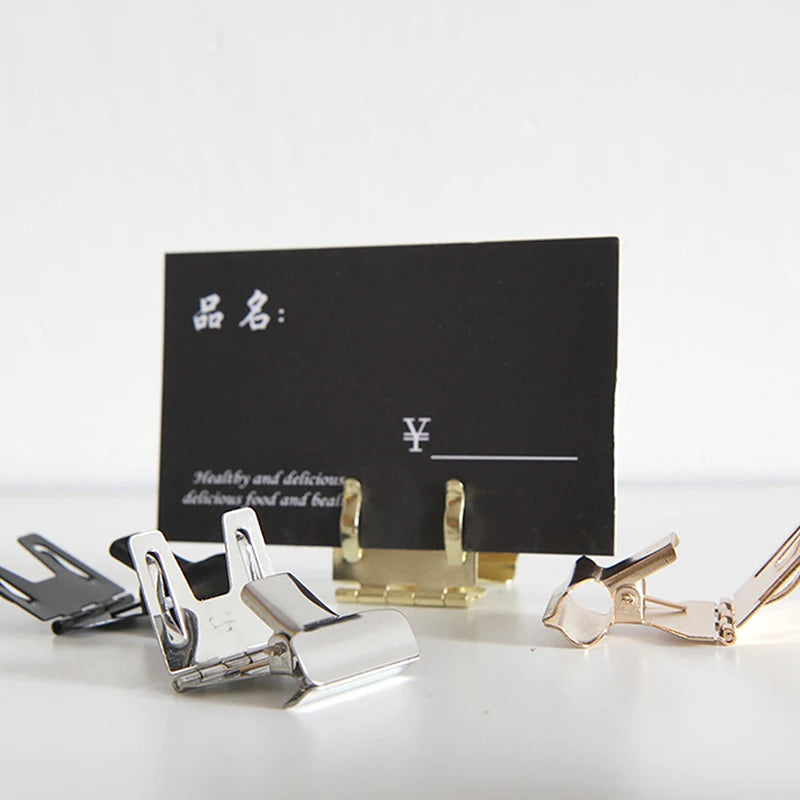 Metal Shelf Edge Price Tag Clip Holder 5.1x2.8cm Price Tag Clip Holder HIP