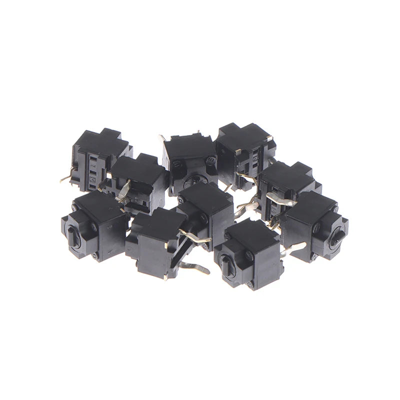 10-Pack EVQP0E07K Black Mouse Micro Switch Buttons – IE3.0 Micro Switch Buttons HIP ong size