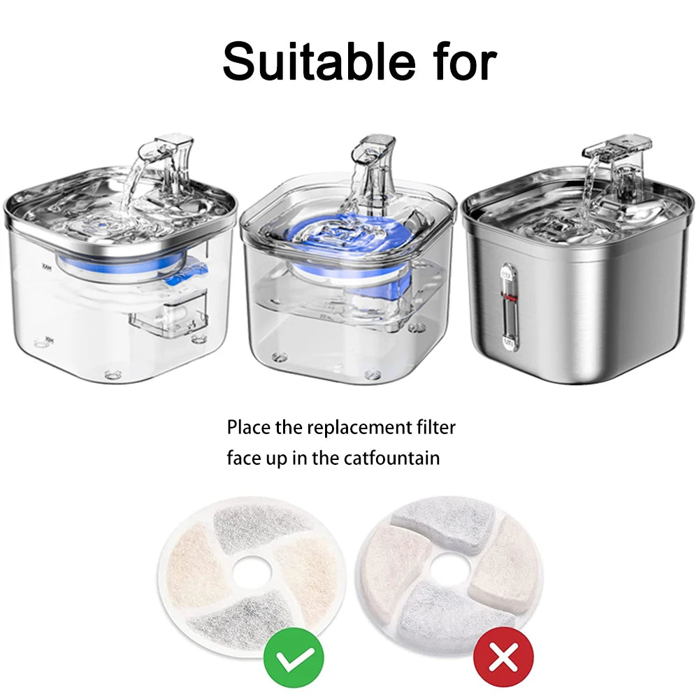 Pet Water Dispenser Filter Cat Water Fountain Filter Drinking Fountain Filter Cycle Filtering Easy To Clean HIP