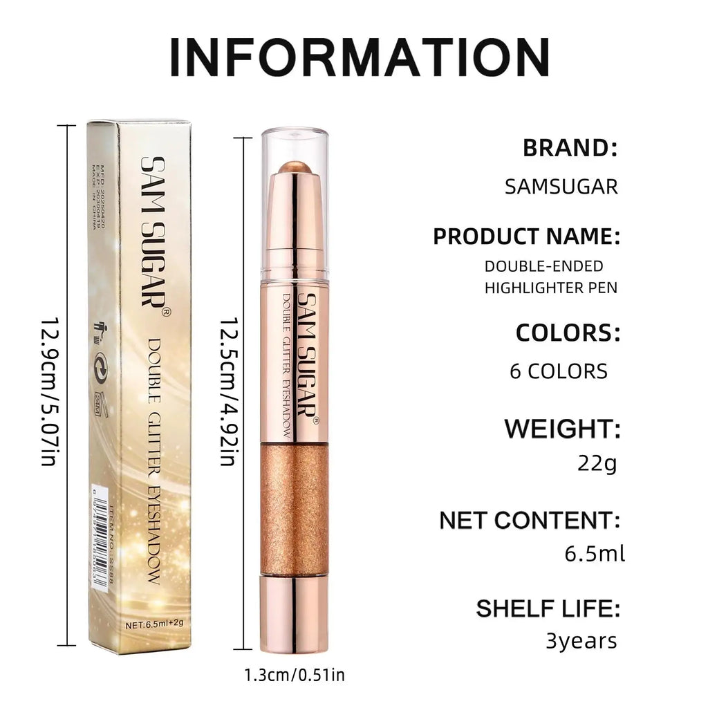 SAM SUGAR 3-in-1 Eyeshadow Highlighter Blush Stick | Waterproof Eyeshadow Highlighter Stick HIP