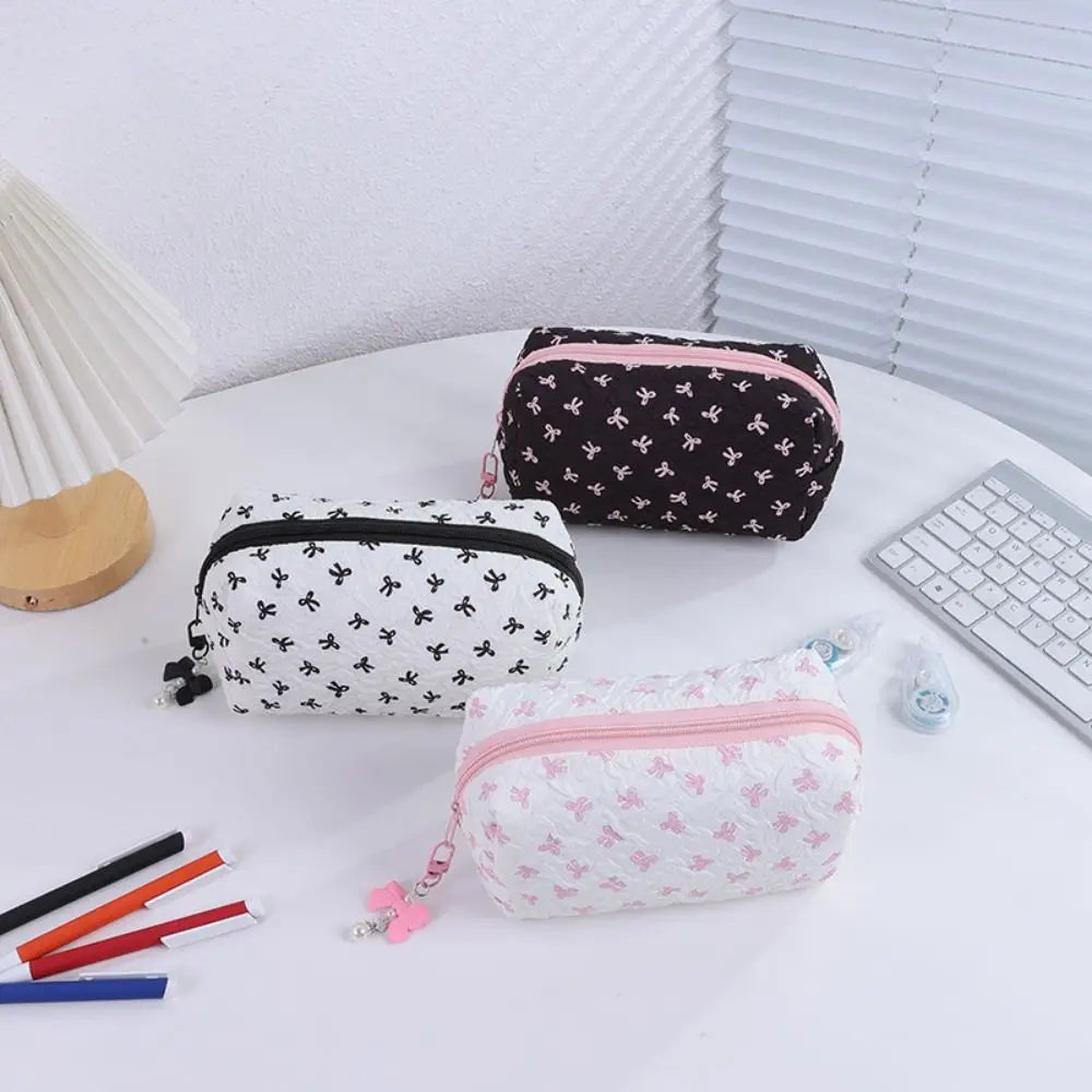 Bowknot Pencil Case – Large Capacity Pen & Cosmetic Bag Pencil & Cosmetic Case HIP