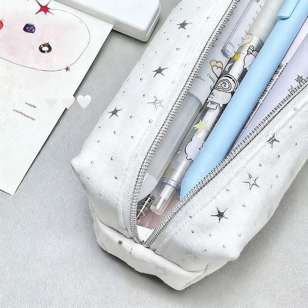 Star Pattern Pencil Case – Large Capacity Oxford Cloth Pen Bag Pencil Case HIP