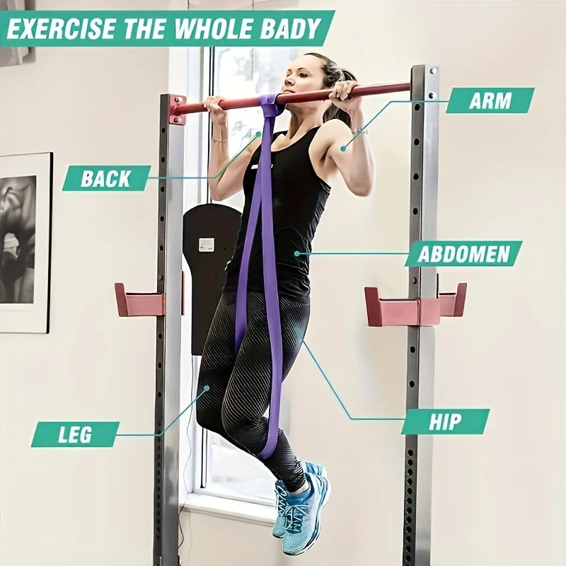 Resistance Bands Set Pull Straps Assistive Pull-Up Bands Exercise Straps Leg Exercise Bands for Gym Fitness Home Workout Equipme HIP