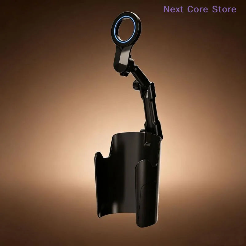 Car Cup Holder Magnetic Phone Mount – 360° Adjustable Arm Car Phone Mount HIP