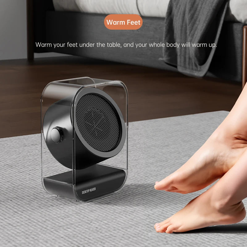 Mini Portable Desktop Fan Heater – Quiet, Compact & Energy Saving Portable Fan Heater HIP