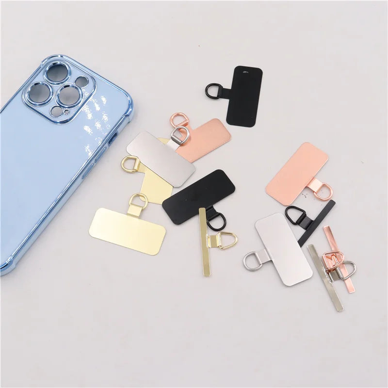 Stainless Steel Phone Lanyard Clip Patch – Ultra Thin 4-Pack Phone Lanyard Clip HIP
