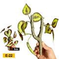 Y-shaped Artificial Vine Leaf with Branch Decor Crawling Branches for Gecko Hermit Crab Chameleon Rainforest Water Tank Decor HIP 01