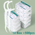 RUZOFO Disposable Dental Floss Picks – 50pc Portable Box Dental Floss Picks HIP C607-10 Box