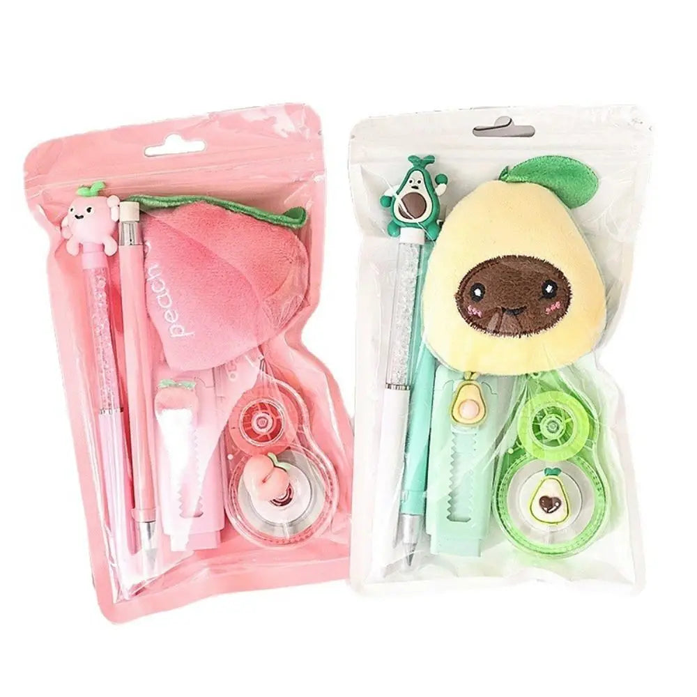 5-Piece Fruit Stationery Set – Gel Pen & Correction Tape Gift Stationery Gift Set HIP
