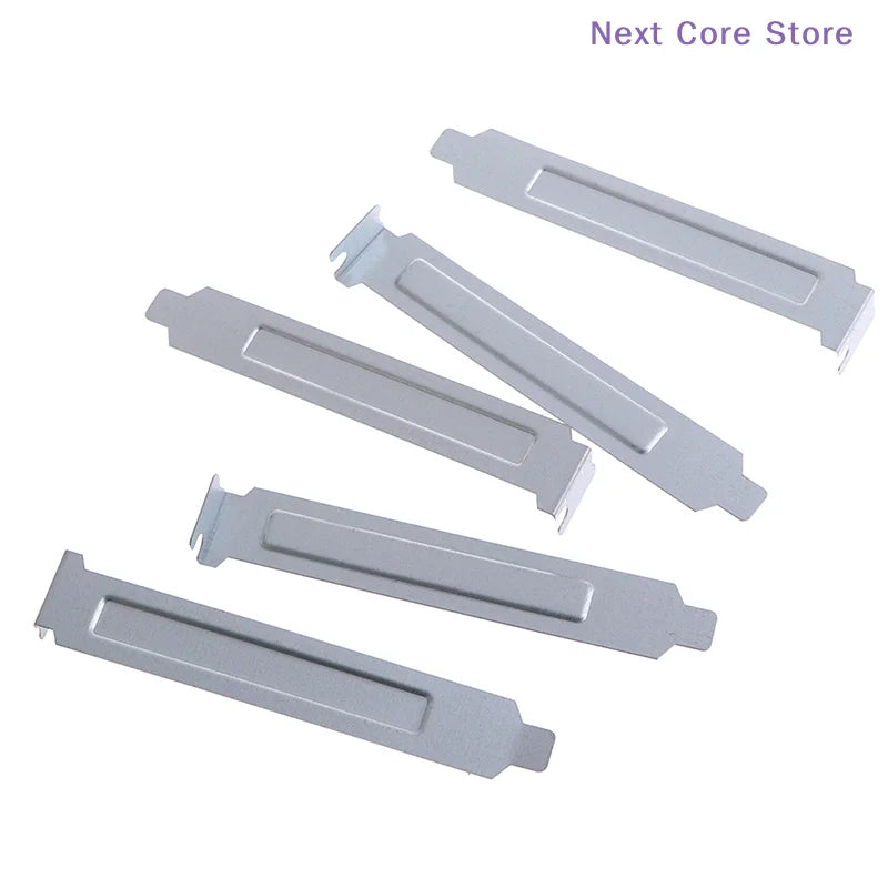 5-Pack Silver PCI Slot Cover Blanking Plates – 12cm Metal PC Slot Cover HIP
