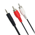3.5mm to Dual RCA Stereo Audio Splitter Cable – 1.2m Audio Splitter Cable HIP 1.2m