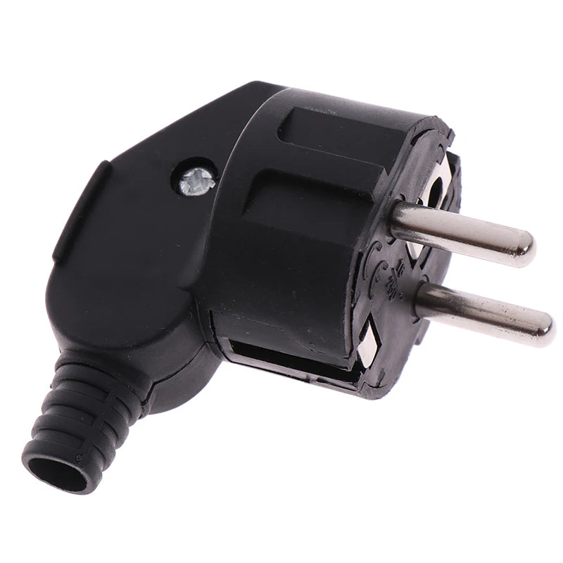 EU AC Power Adapter Plug 16A 250V – Detachable Connector Electrical Plug Adapter HIP Black
