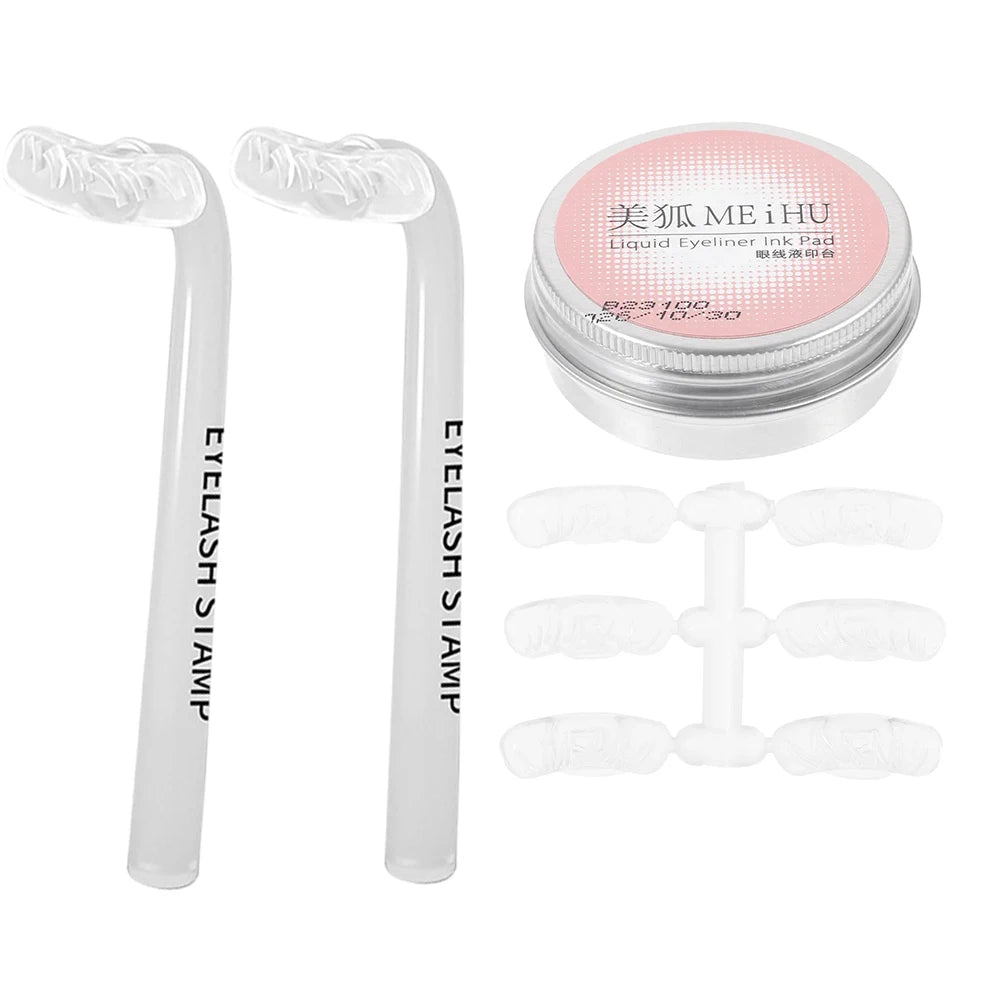 False Eyelash Stamp Natural Lower Eyelash Extensions Makeup Tool Under Eyelash Makeup Stamp Mascara Stick HIP black