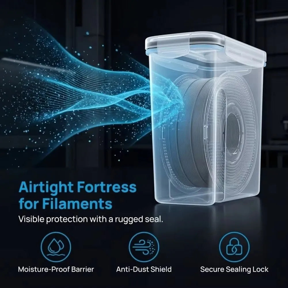 Airtight 3D Printing Filament Storage Container – Dustproof Filament Storage Box HIP