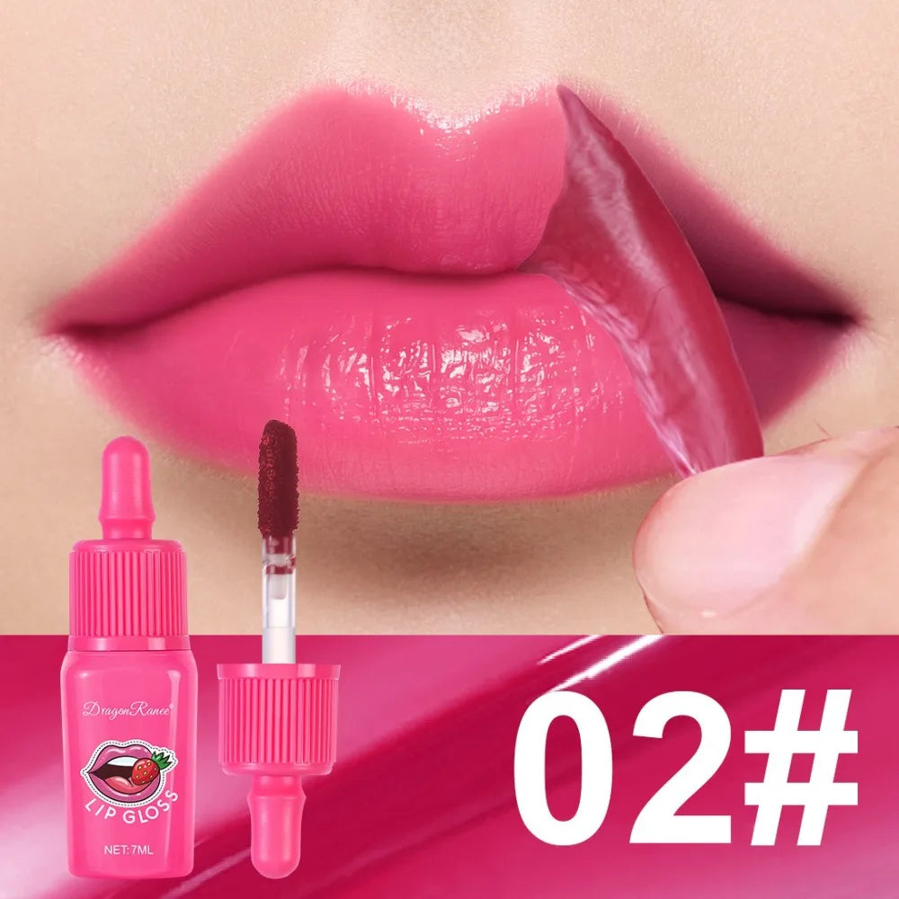 Peel-off Lip Gloss Waterproof Long Lasting Non-Stick Cup Lipstick Matte Sexy Red Tear-off Liquid Tattoo Lip Stain Cosmetics HIP 02