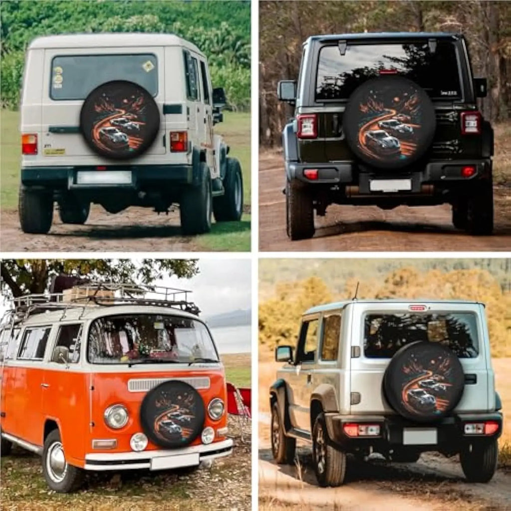 Night Street Racing Sports Car Spare Tire Cover – RV SUV Spare Tire Cover HIP