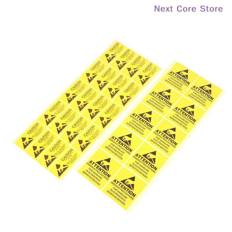 40-Pack ESD Caution Warning Labels – Static Sensitive Stickers Warning Label Stickers HIP