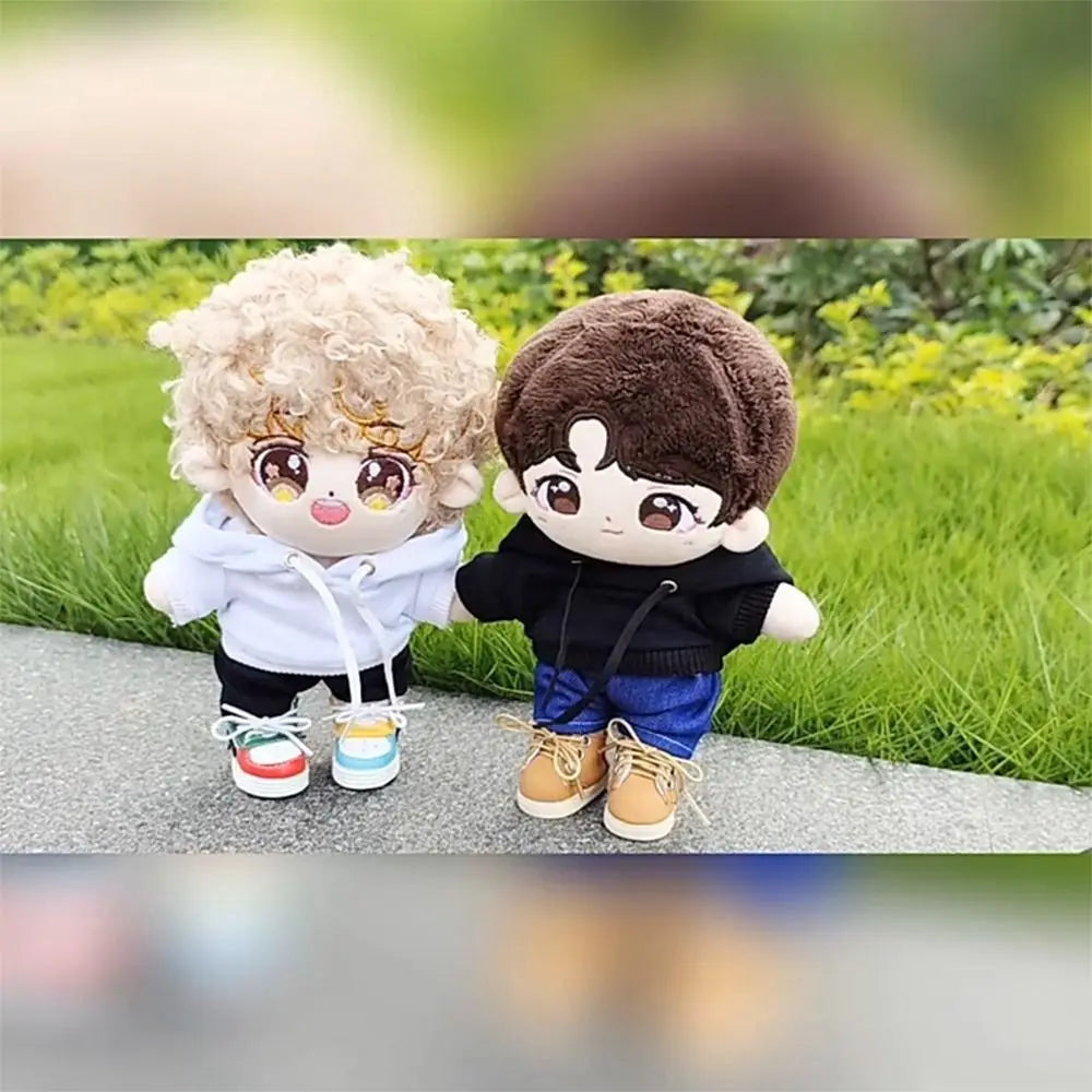 Handmade Hoodie for 10cm Cotton Dolls – 18 Colors Doll Clothing HIP