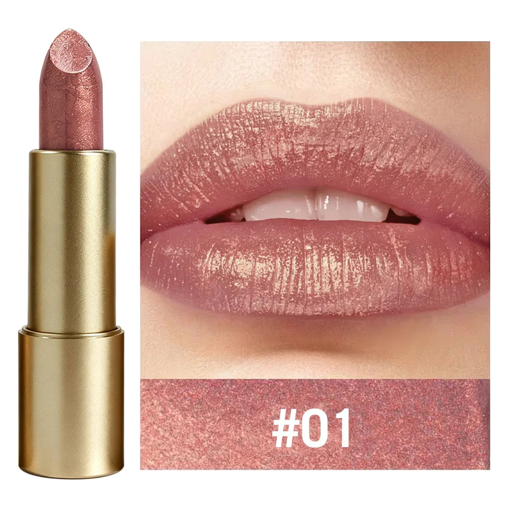 JUJU Dream Shimmer Metallic Lipstick – Long-Lasting Moisturizing Metallic Shimmer Lipstick HIP 1 piece