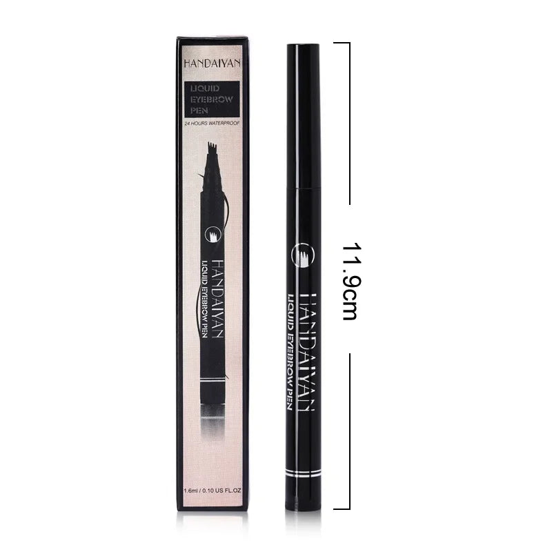 4D Microblading Eyebrow Pen – 4 Fork Tip, Waterproof | Handaiyan Liquid Eyebrow Pen HIP