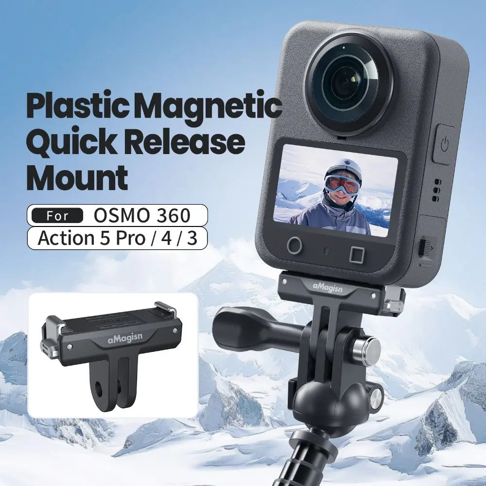 Magnetic Quick-Release Mount Adapter for DJI Osmo Action 3 4 5 Pro Camera Mount Adapter HIP