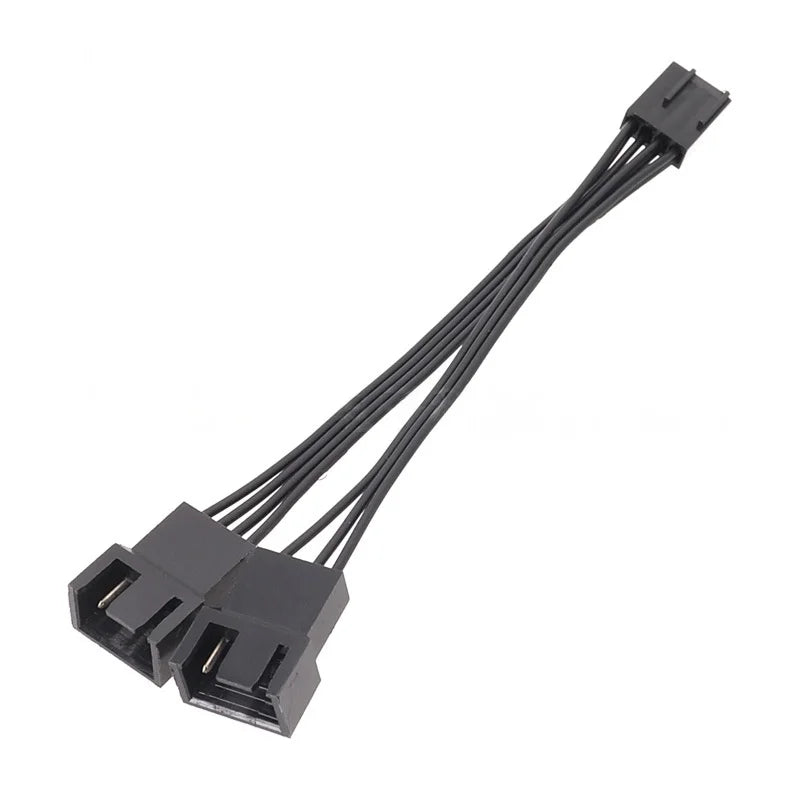 4-Pin to Dual 3-Pin PWM Fan Splitter Y Cable | PC Cooling Fan Splitter Cable HIP As Photo