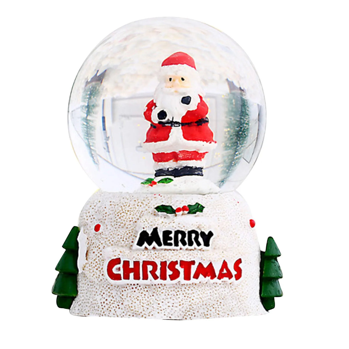 Christmas Glowing Crystal Ball English Glass Ball Desktop Ornaments Christmas Eve Children Gift Glowing Crystal Ball Decoration HIP S