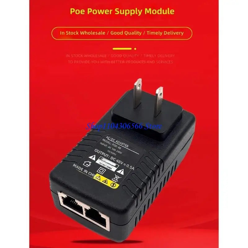 Universal POE Injector Power Adapter 48V 12V – Multi-Voltage POE Power Adapter HIP