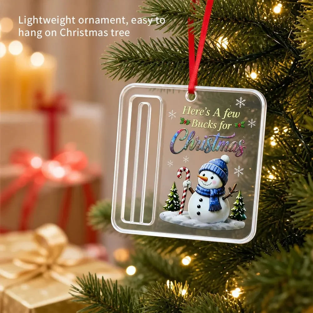 Cute Multi Style Wallet Christmas Decorations Hanging Acrylic Christmas Tree Decor Christmas Party Decorations New Year Gifts HIP