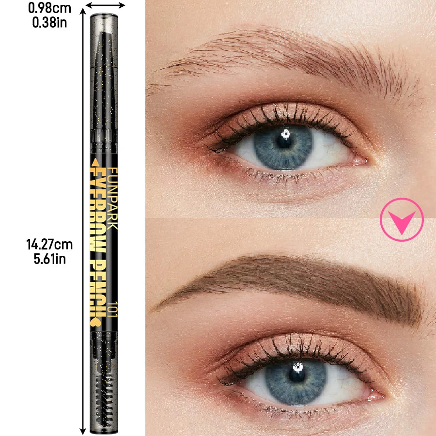 FUNPARK Double-Head Waterproof Eyebrow Pencil – 5 Shades Eyebrow Pencil HIP
