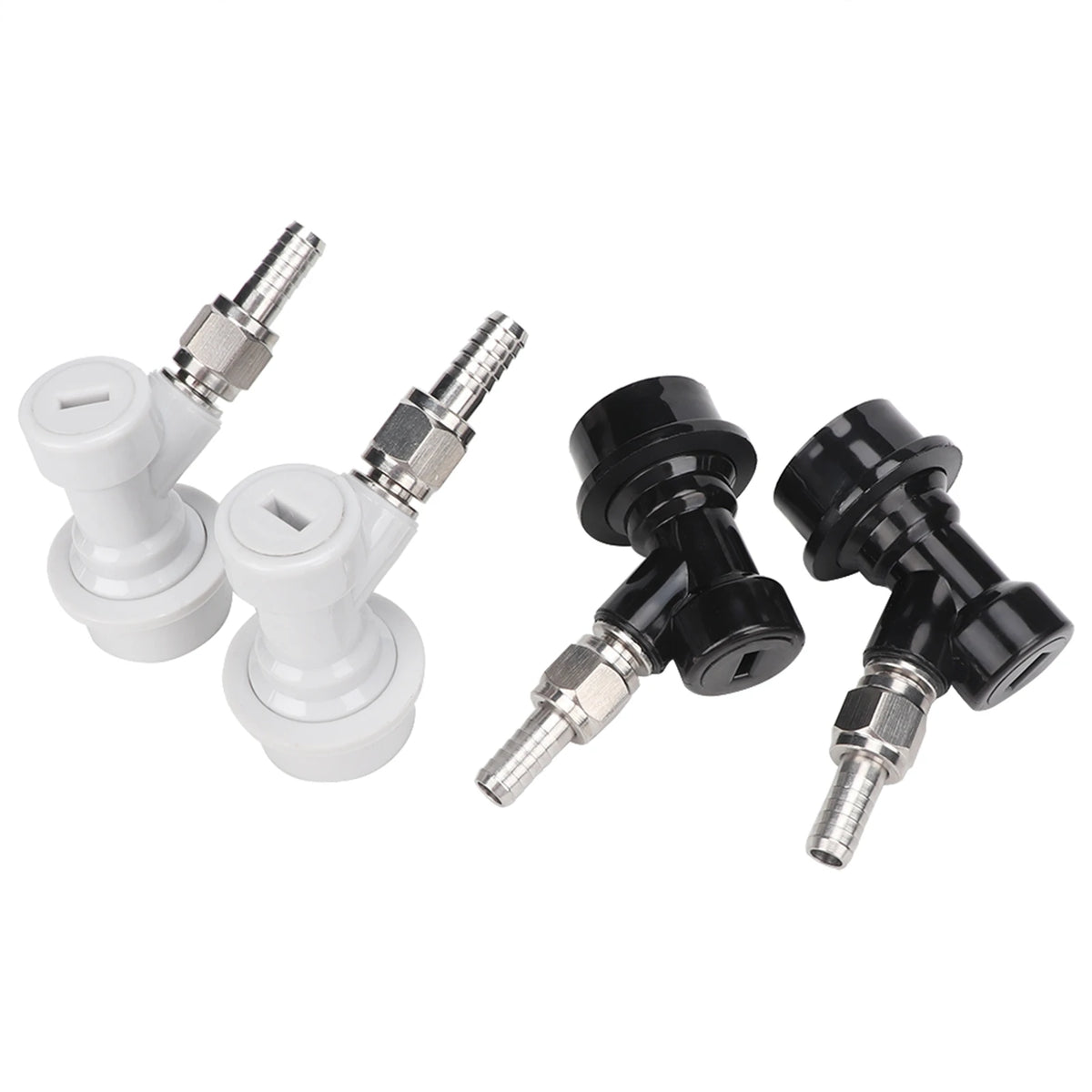 Threaded Ball Lock Keg Fittings Plastic Connector with Adapter Clamp Ball Lock Keg Fittings Plastic Ball Lock Ball Lock Keg HIP