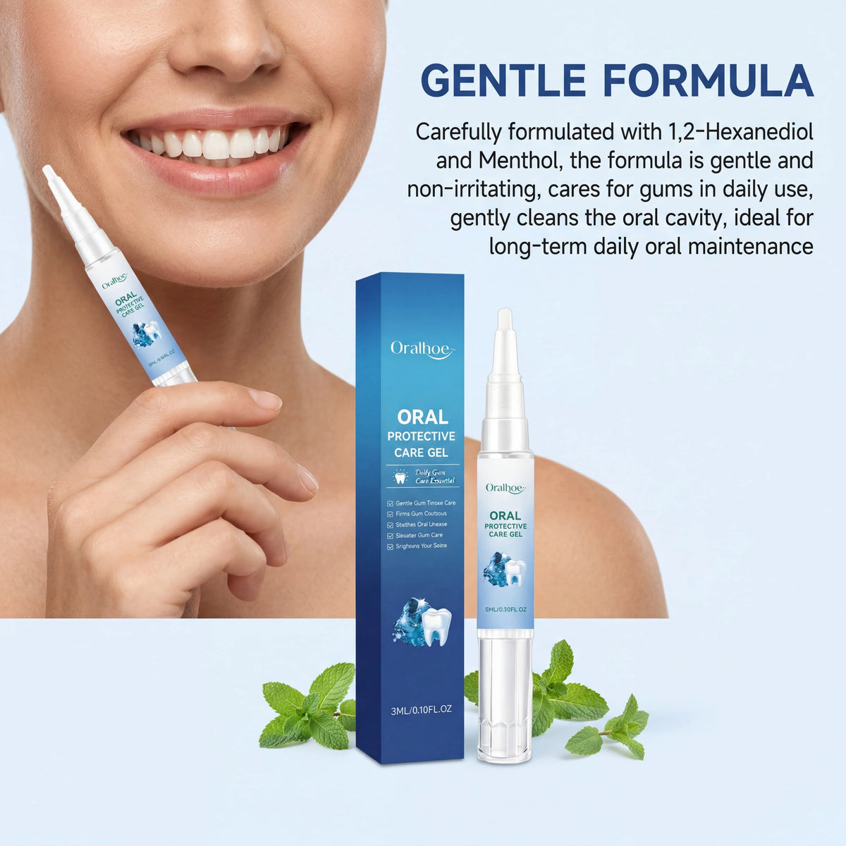 Gum Care Gel Pen – Mint Fresh Breath & Dental Hygiene | HIP Dental Hygiene Gel HIP