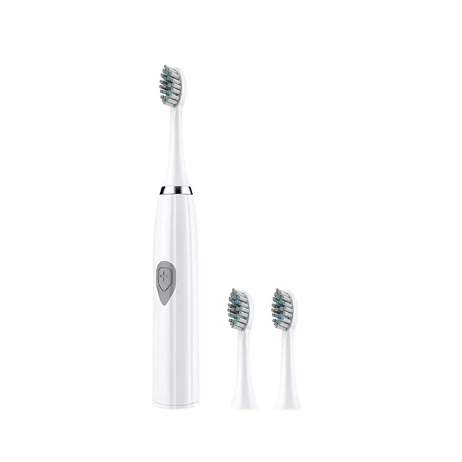 Acoustic Wave Electric Toothbrush Couples Set – 3 Brush Heads Electric Toothbrush Set HIP WHITE 1